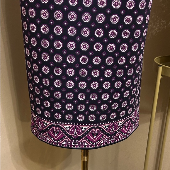 Banana Republic Navy Dress with Pink Medallion Print - Picture 4 of 11